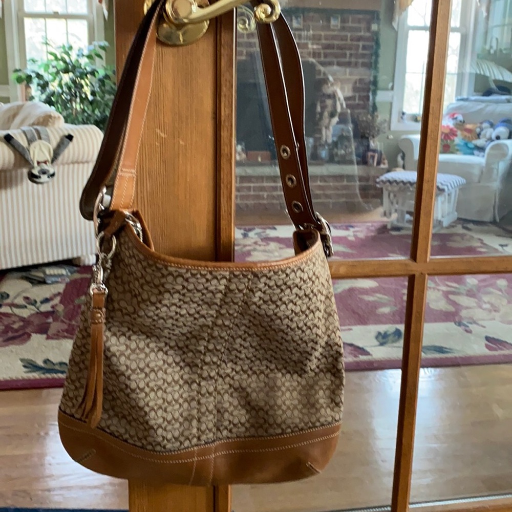 Coach signature handbag